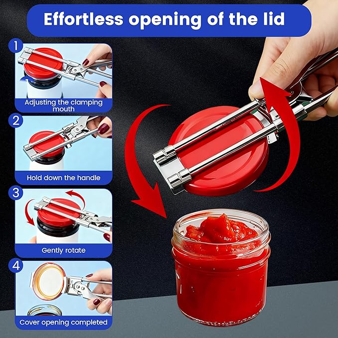 Adjustable Stainless Steel Bottle Opener – Perfect Fit for All Bottle Sizes