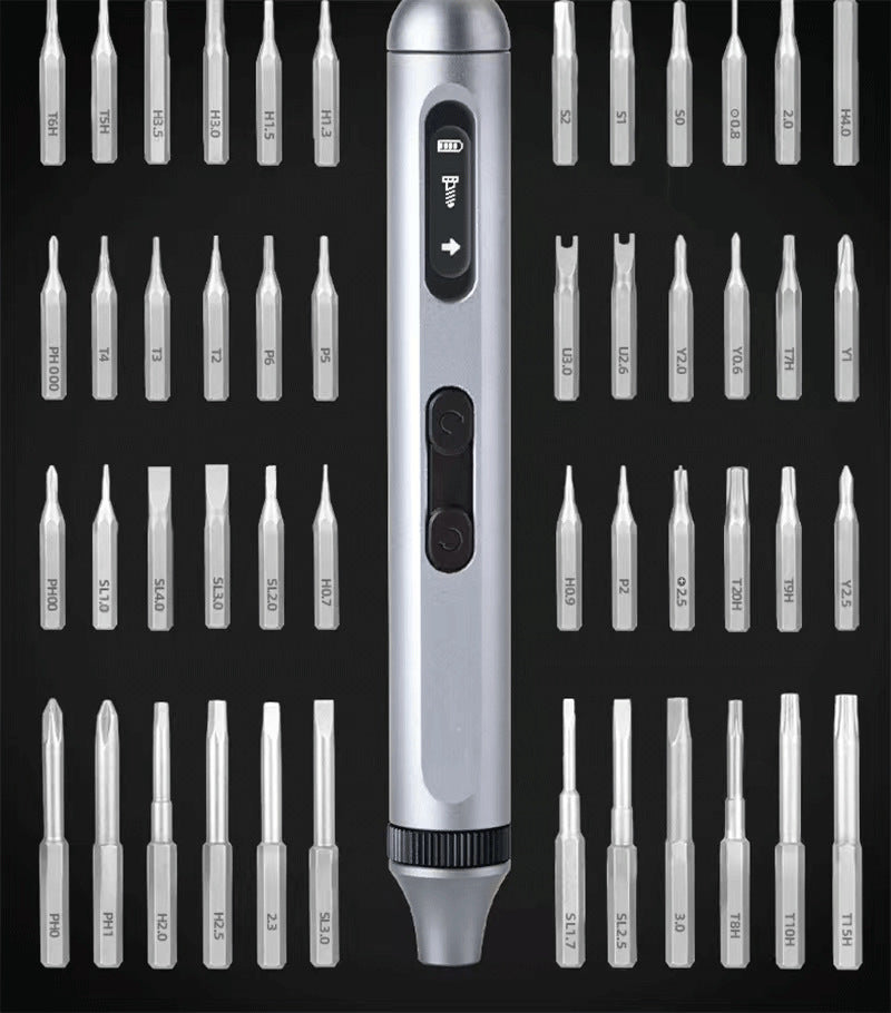 Precision Electric Screwdriver Set with Magnetic Bits, 5 Torques, LED Light – All-in-One Repair Kit for Electronics